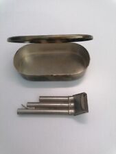 Antico Fischietto Da Marina Militare Con Astuccio In Metallo 