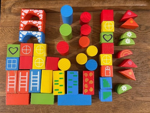 Lotto blocchi costruzioni - blocchi,