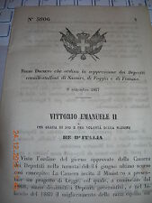 REGIO DECRETO SOPPRESSIONE DEPOSITI CAVALLI STALLONI SASSARI FOGGIA FOSSANO