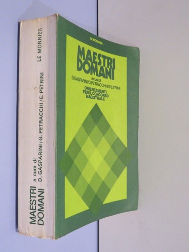 Maestri domani orientamenti - maestri,