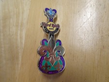 Hard Rock Cafe Pin New Orleans Fleur de Lis Core Chitarra 2012