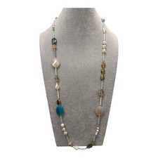 Collana lunga multicolore con