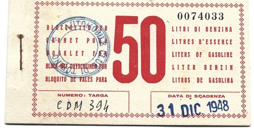 Buono per litri benzina - 50,