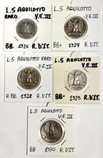 Regno d'Italia 5 monete