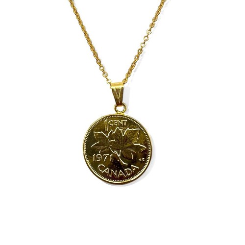 Collana vintage con moneta