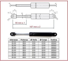 PISTONE PISTONCINO MOLLA A GAS