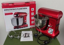 Impastatrice planetaria Kasanova rossa 1000 Watt 5Lt SENZA COPERCHIO PARASCHIZZI