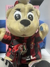 pupazzo milan Peluche Tifosotto Orsetto Mascotte 2000 Rarissimo Più Spilla Rara
