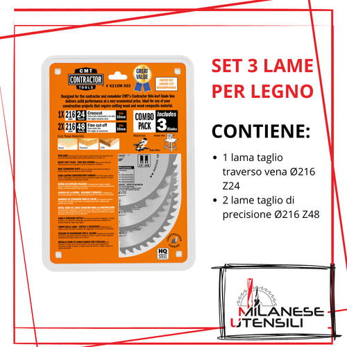 Lama circolare taglio - , legno