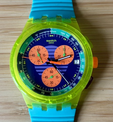 Swatch neon chrono wave - neon,