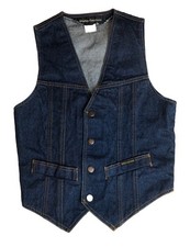 Gilet jeans vintage anni 70 80 AMF HARLEY DAVIDSON denim taglia S Hong Kong