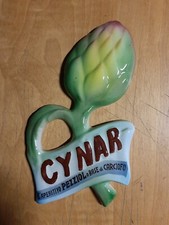 ⭕ CYNAR ESPOSITORE A MURO  PUBBLICITARIO VINTAGE IN CERAMICA A FORMA DI CARCIOFO
