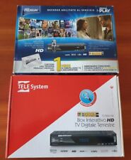 TELE SYSTEM TS7900 HD TV DIGITALE TERRESTRE BOX INTERATTIVO COMPLETO +ADATTATORE