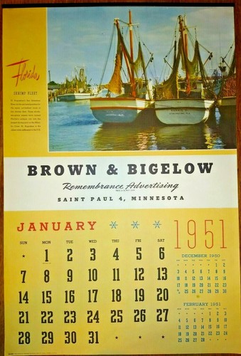 1951 brown bigelow venditore - bigelow,