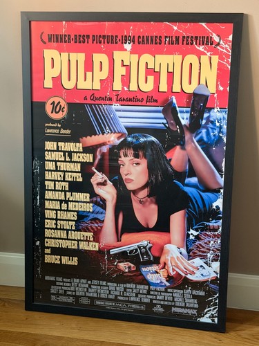 Pulp fiction 27x40 framed - fiction, 27x40"