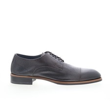 Scarpe Oxford e stringate uomo Di Bianco Bergamo pelle marrone punta cappuccio 9