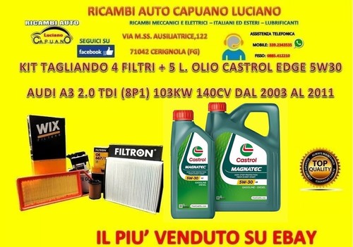 Kit tagliando audi 0 tdi - tagliando, a3