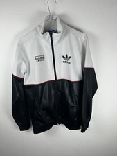 Adidas Chile 62 Felpa Tuta Nero Bianco Rosso Taglia XS Uomo Men Light Jacket
