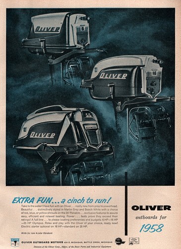 1958 oliver 55 outboard - 16,