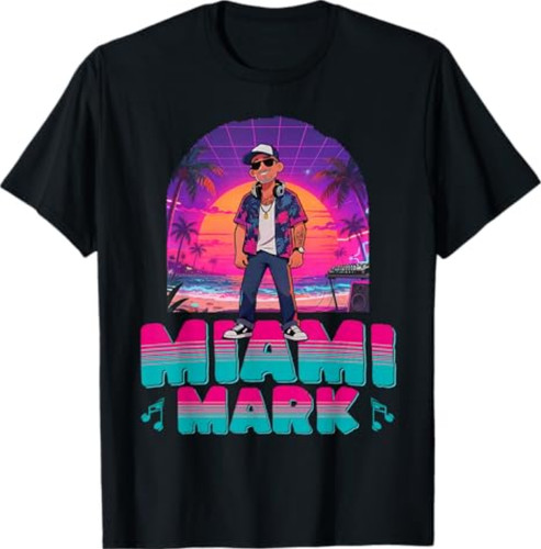 Shirt retrò miami mark - t-shirt,
