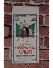 locandina A QUALCUNO PIACE CALDO marilyn monroe tony curtis jack lemmon B25