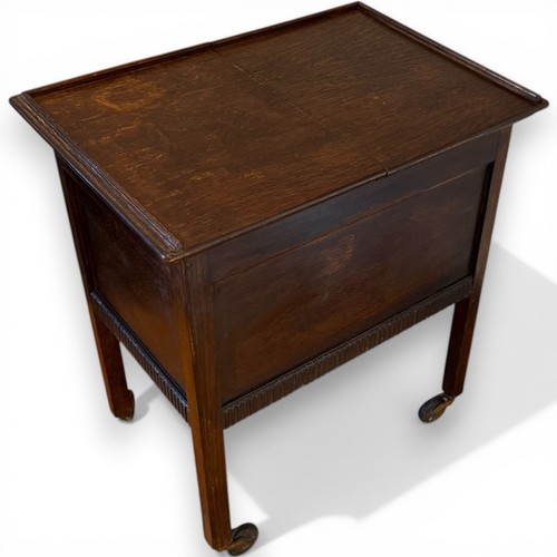 Antique oak sewing - sewing, work
