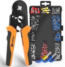 Set Pinza Crimpatrice, utensile per crimpatura cavi AWG 23-7 con cricchetto auto