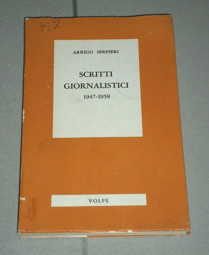 Arrigo serpieri scritti - arrigo,