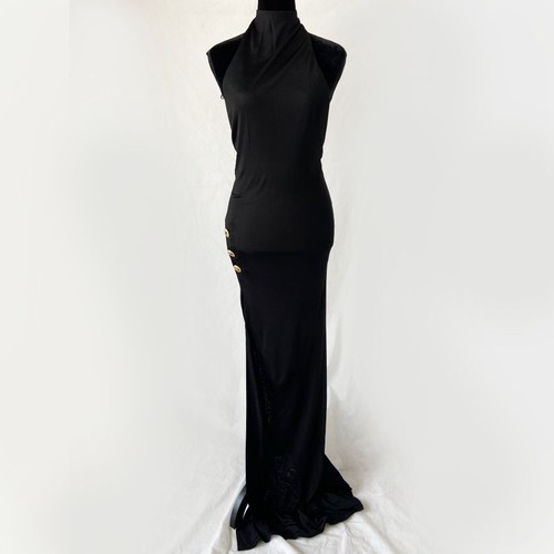 Abito lungo nero balmain fr42 - nero,