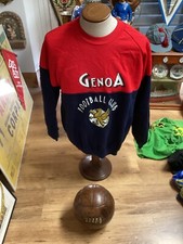GENOA 1893 CALCIO MAGLIA  FELPA TRAINING O PASSEGGIO SCRITTA SQUADRA E GRIFONE