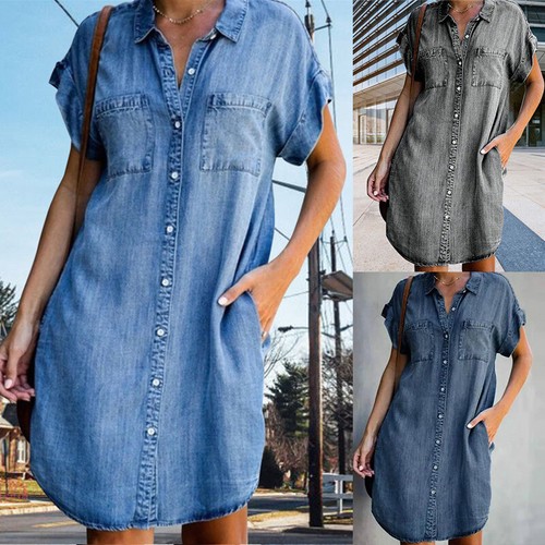 Abito mini camicia - , donna