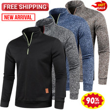 Felpa uomo zip tinta unita