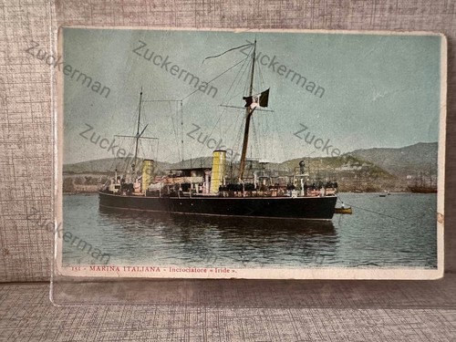 Cartolina incrociatore iride - incrociatore,
