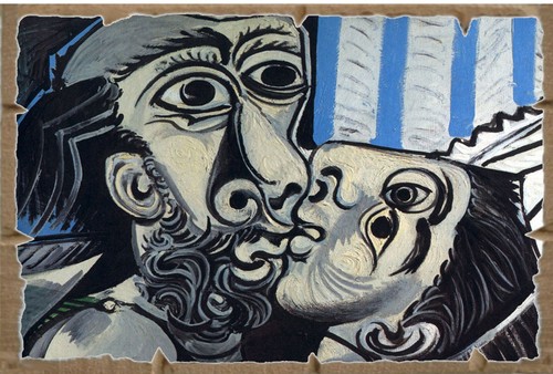 Picasso bacio stampa - bacio,
