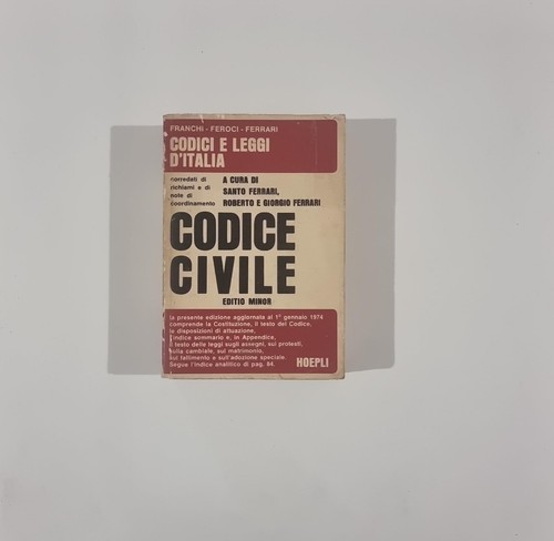 Codice civile hoepli 1974 - codice,