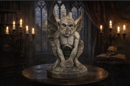 Statua gargoyle mgo interno - statua,