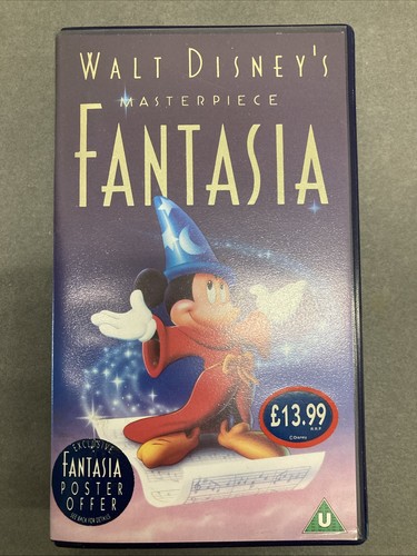 Vhs fantasia disney - vhs,