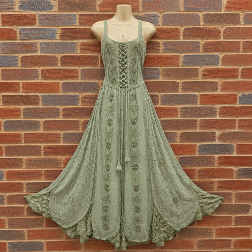 Maxi abito gotico corsetto