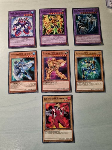 Set 7 carte - carte, eroe