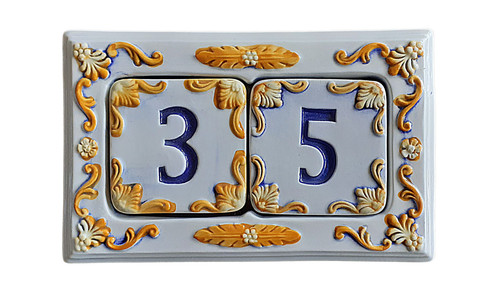 Numero civico ceramica per - in,