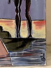 Tableau ancien huile toile