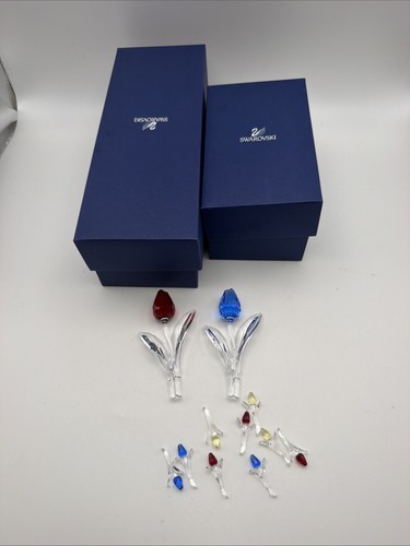Lot swarovski crystal - crystal, tulip