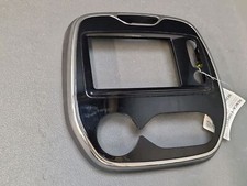 Fascia Schermo Autoradio Nero Cromo / Clima. Auto R-Link - Renault Captur I *
