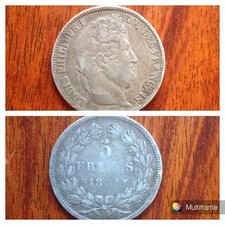 Moneta Argento 5 Franchi