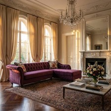 Divano Angolare Capitonné con