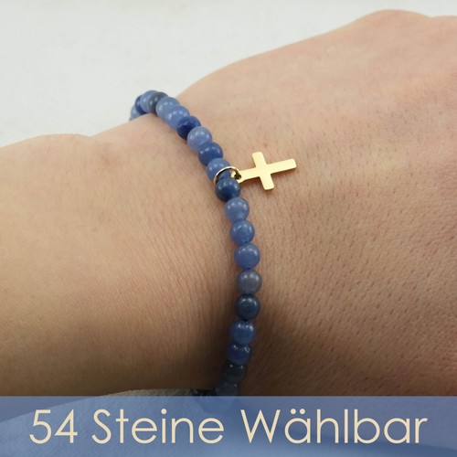 Bracciale croce oro - oro,