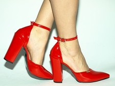 Pumps In Pelle Con Tacco Alto 11Cm Taglia 37-47 Bolingier 1488