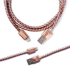 Cavo di ricarica e sincronizzazione Lightning da USB a Apple MFi Cross oro rosa, PlusUs, LifeStar