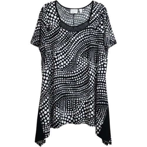 Top tunica donna avenue nero - top,