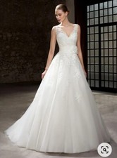  vestito abito elegante da sposa ATELIER usato marca COSMOBELLA collezione 2017